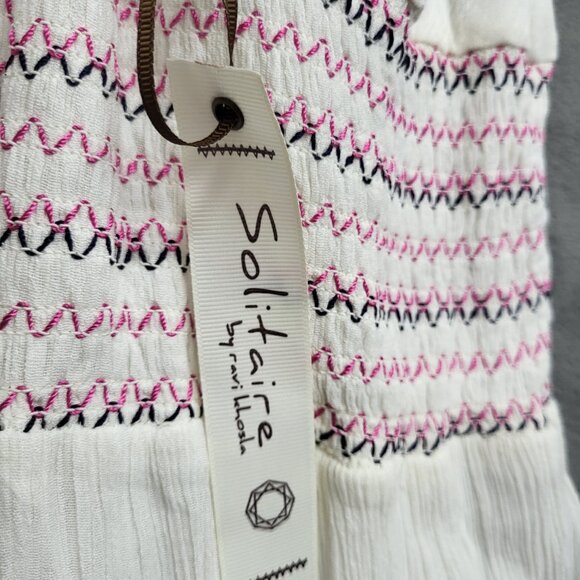 Solitaire‎ Anthropology Maxi Dress Sleeveless Tiered Size XSmall Embroidered NWT - Picture 6 of 8